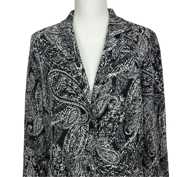 Chico’s Travelers Women’s Lightweight Career Blazer Sz 2 (L 12) Multi Color - Picture 2 of 10